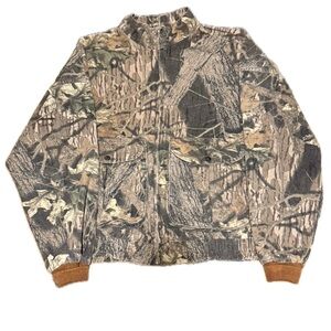 🧥🦌 MOSSY OAK Vintage 90s Camo Hunting Jacket IDEAL Zip USA Men’s 2X